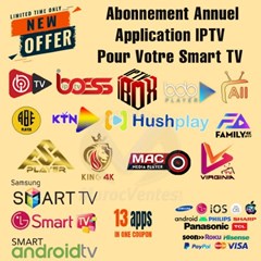 Application IBO Player pour votre Smart TV Abonnement à vie 30 Ans (*Ce n'est pas abonements IPTV)