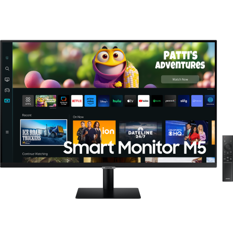 Moniteur Flat 27" SMART Serie 7 FULL HD Serie 5 Noir LS27CM500EMXZN