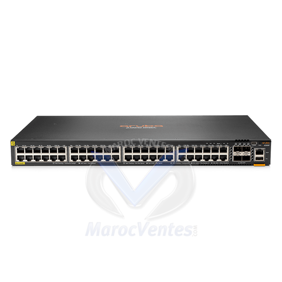 Aruba 6300F 48G CL4 PoE 4SFP56 Sw [48 ports 10/100/1000 PoE + 4 ports 1G/10G/25G/50G SFP, L3 Full managed] JL665A