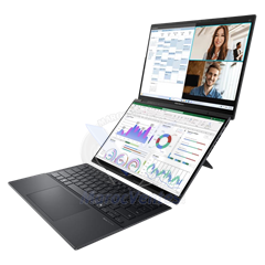 ASUS Zenbook DUO UX8406CA 14'' Ultra 9-ARROWLAKE H 32Go 2To SSD W11H INKWELL GREY 36M 90NB14X1-M00920