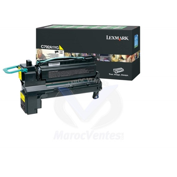 Cartouche laser jaune 6000 pages C792A1YG