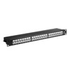 PANNEAU DE BRASSAGE 19 POUCES RACKABLE 24 PORTS CAT6