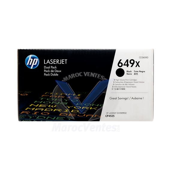 Pack de 2 cartouches toner 305X Noir 4 000 pages CE260XD