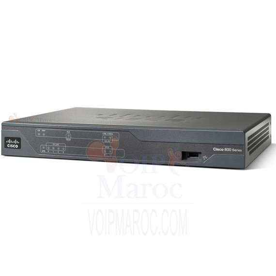 Routeur Ethernet VPN IPSec - 4 ports CISCO881-K9