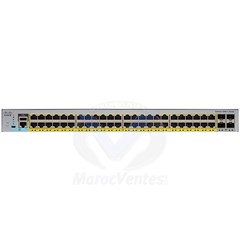 Switch Manageable PoE+ 48 Ports 10/100/1000 Mbps + 4 Ports SFP