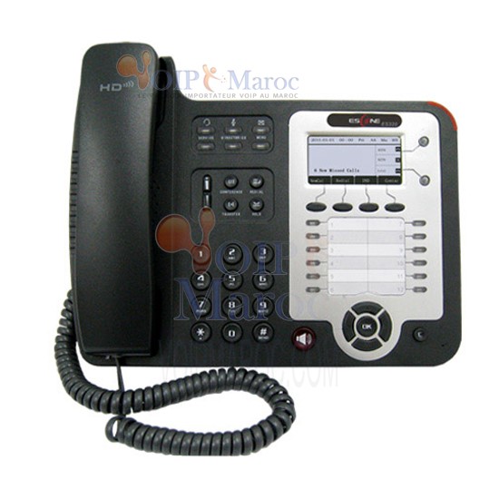 Téléphone IP professionnel avec port Gigabit Ethernet et 2 comptes SIP GS320-P