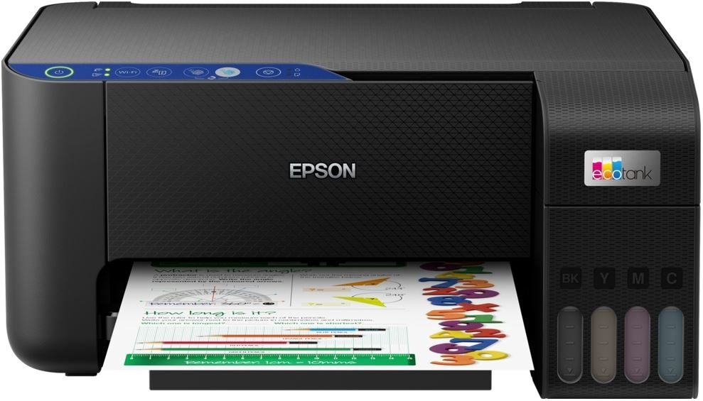 EPSON ECOTANK L3251  A4 à réservoir d’encre multifonction Couleur avec Wi-Fi Direct, 15ppm/5 ppm, USB, Wi-Fi, Wi-Fi Direct, recto/verso: Manuel, 1.200 DPI (ppp) x 2.400 DPI (ppp), Bac 30 feuilles, 4 Réservoirs (N/C/M/N) C11CJ67409