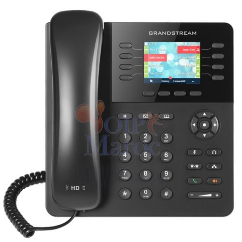 Téléphone IP  Professionnel 32 Touches BLF 8 lignes  4 Comptes SIP Ecran LCD Couleur GXP2135