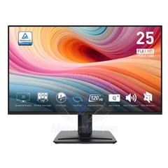 MSI Pro MP251P monitor,  24.5″ (62 cm), Full HD (1920 x 1080 pixels) 120 Hz, IPS, 16:9,  Response time 1ms(MPRT) / 4ms (GTG), DisplayPort, HDMI, VGA, 300 cd/m2, 1500:1, garantie 1an. MP251-E2 (9S6-3PD2CM-001)