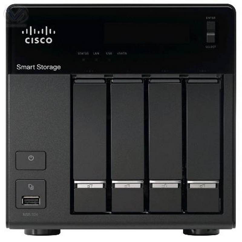 Serveur NAS de stockage externe - NSS 324 avec 4 baies et 8 To NSS324D08-K9