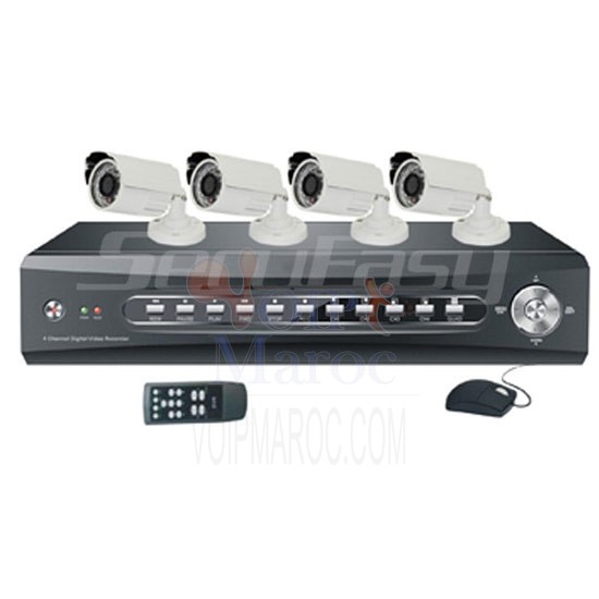 DVR Kit Surveillence et Enregistrer jusqu
