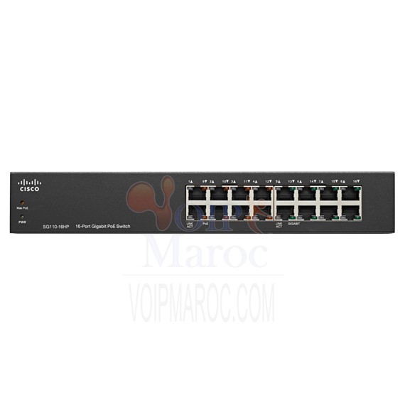 Switch 16 ports Ethernet 10/100/1000 PoE SG110-16HP-EU