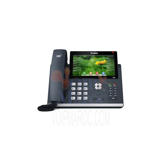 Téléphone IP 16 comptes SIP écran tactile 7" PoE SIP-T48S