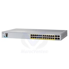 Switch manageable PoE+ 24 ports 10/100/1000 Mbps + 4 ports SFP