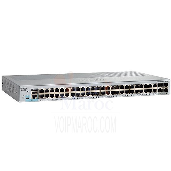 Switch 48 Ports 10/100/1000 Mbps + 4 Ports SFP WS-C2960L-48ts-LL