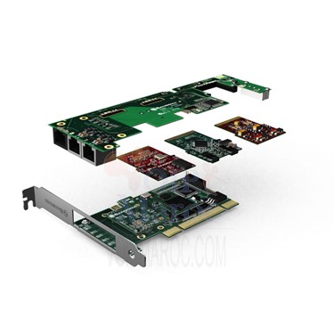 Carte FlexBRI / FXO / FXS voix Hybride avec option Anti-Echo B700