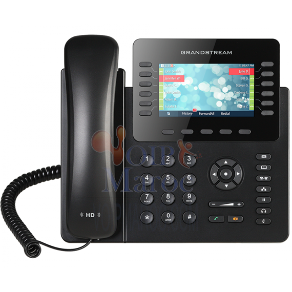 Téléphone IP POE 12 Lignes et 6 Comptes SIP Ecran LCD GXP2170
