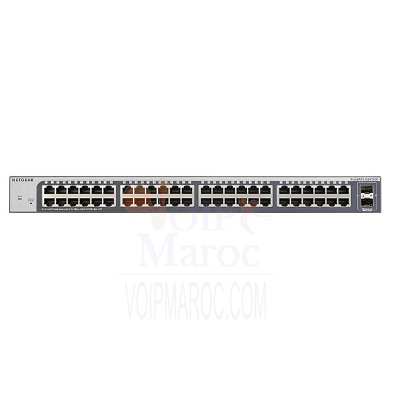 Switch Configurable Prosafe Plus 48 ports Gigabit  Rackable - 2 SFP JGS254E