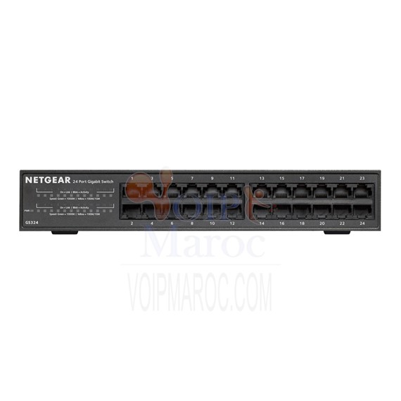 Switch non manageable 24 ports Gigabit Ethernet 10/100/1000 Mbps GS324