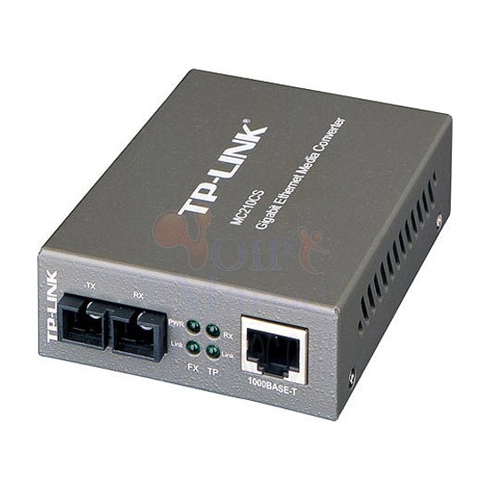 Convertisseur RJ45 Gigabit cuivre vers fibre optique SC monomode MC210CS